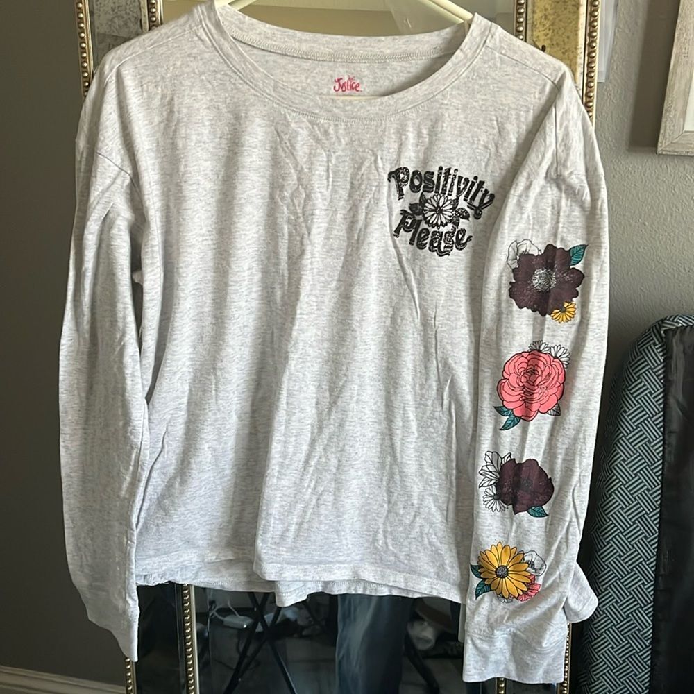 Justice Girls long sleeve t shirt xxl